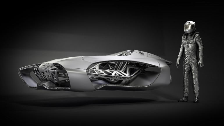 На выставке в Женеве представлен автомобиль, на­печа­тан­ный на 3D-принтере
